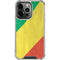 Republic of the Congo Flag Distressed iPhone 16 Pro Clear Case